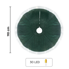 Sapin de Noël 301215 Tapis de sol pour sapin 110 cm Mini lumières LED