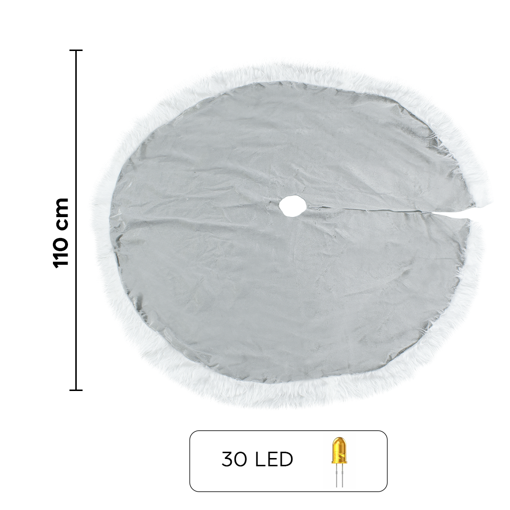 Sapin de Noël 301215 Tapis de sol pour sapin 110 cm Mini lumières LED