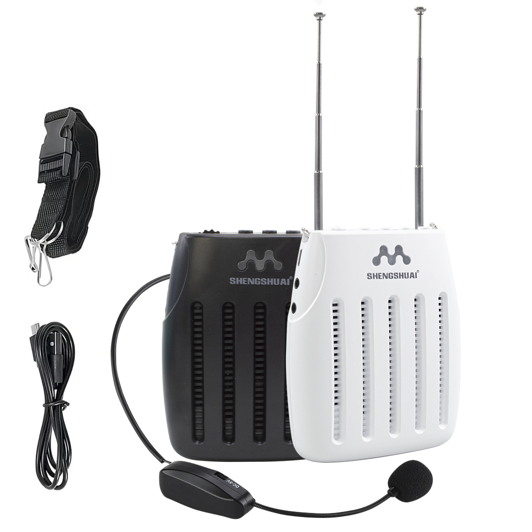 SK-105 Amplificateur vocal portable Radio FM Haut-parleurs microphone sans fil