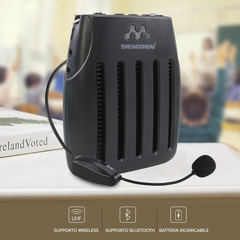 SK-105 Amplificateur vocal portable Radio FM Haut-parleurs microphone sans fil