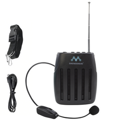 SK-105 Amplificateur vocal portable Radio FM Haut-parleurs microphone sans fil