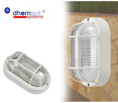 Lumière - Lampe - Applique OVAL grille E27 DHOMTECK (idéal pour le jardin)
