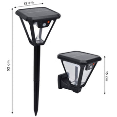 Lampe jardin applique recharge lumière solaire lumière froide avec télécommande