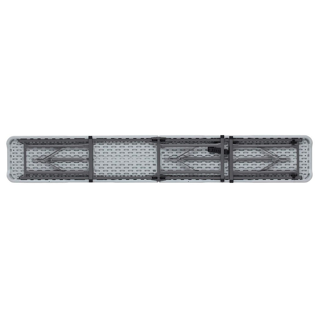 Banc pliable en plastique blanc pour camping ou bar pique-nique 183x28x43cm