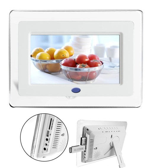 Cadre photo numérique 7pouces -usb vidéo