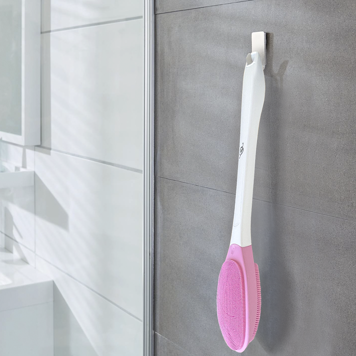 Brosse de bain à vibration électrique pour massage corporel étanche IPX7