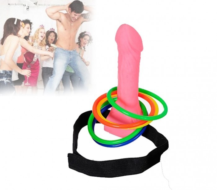 Jeu Adulte - lancer d'anneaux sur la cible - pénis - 17 cm - 748974