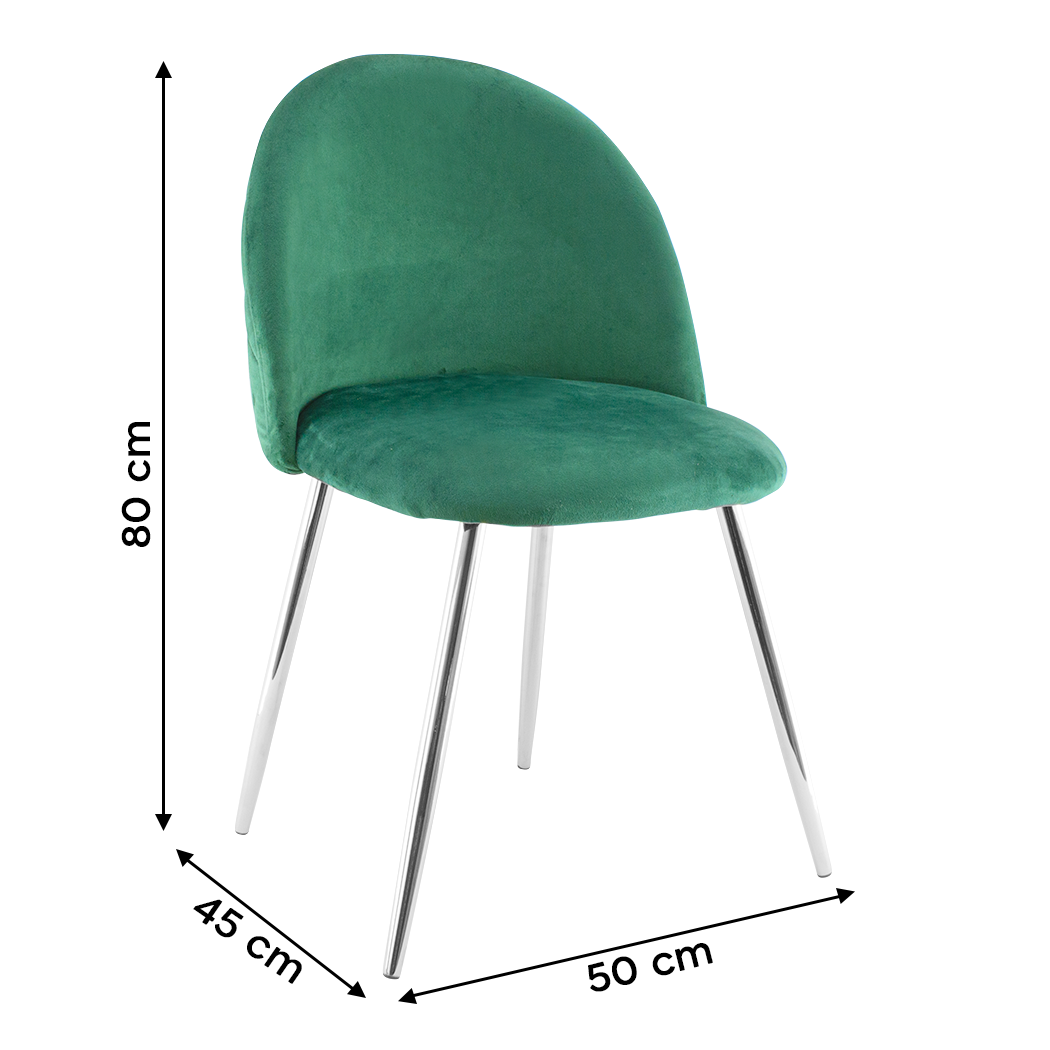 Fauteuil lounge SHELBY 50x45x80H cm fauteuil vintage velours et pieds argent