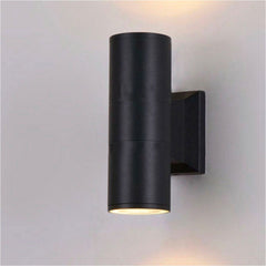 Applique murale Lampe LED Noir Intérieur et Extérieur Design Moderne Aluminium