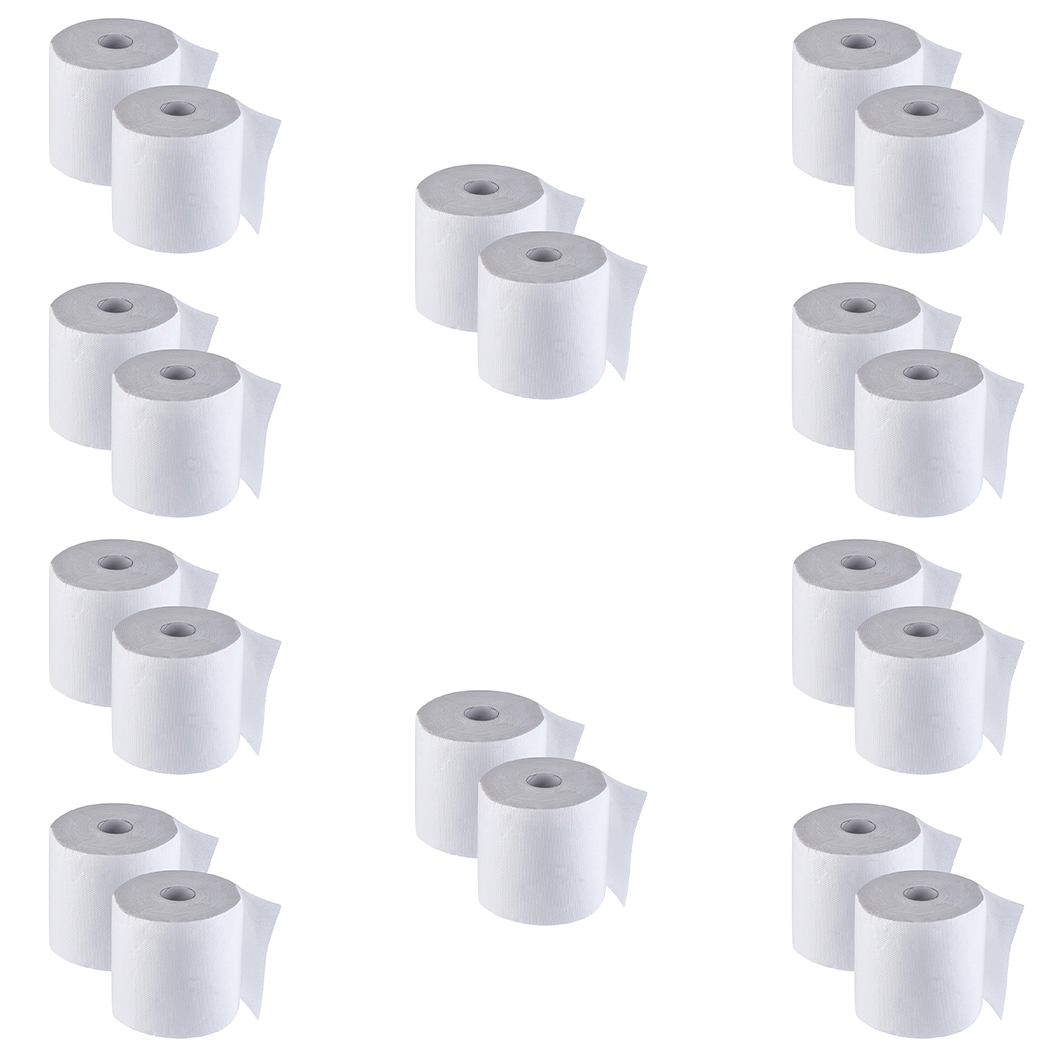 Pack 20 Maxi Bobines Papier Industriel 800 Feuilles 1.5Kg Rouleau 2 Couches
