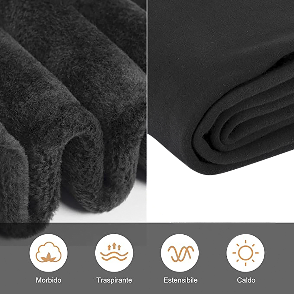 Les leggings Zero Gradi avec intérieur polaire sont élastiques NOIR thermique