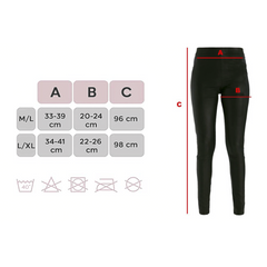 Les leggings Zero Gradi avec intérieur polaire sont élastiques NOIR thermique
