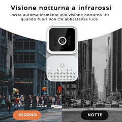 Mini interphone vidéo avec téléphone d'application de sonnette sans fil audio bi