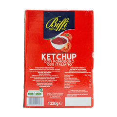 Ketchup BIFFI 132 Enveloppes Unidoses à la Tomate 100% Italienne 10gr
