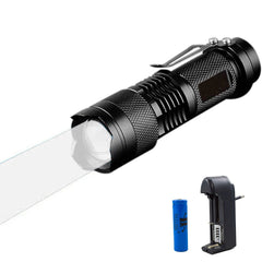 Lampe de poche LED rechargeable de pêche de nuit portable avec chargeur