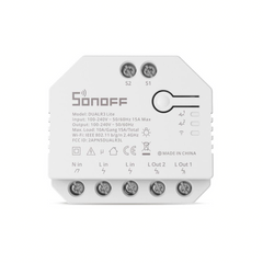 Lumière programmable Sonoff Dual R3 Lite Smart Switch avec deux réseaux