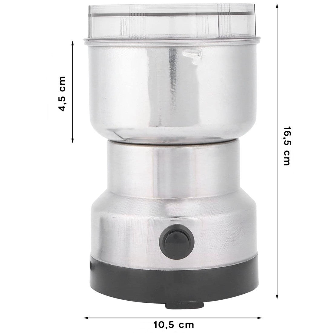 Moulin électrique acier 260W 85g Moulin multifonction café épices céréales