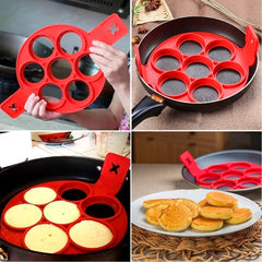 Moule en silicone à crêpes pliable antiadhésif sans BPA pour poêle et four