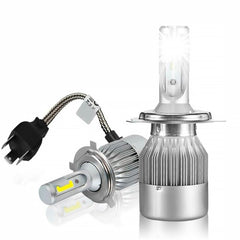 Paire d'ampoules LED H4 C6 pour phares de voiture moto 3800LM 36W lum. blanche