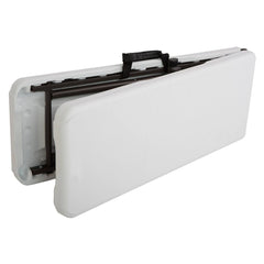 Pack de 2 bancs pliants en plastique blanc pour pique-nique et camping