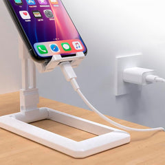 Support de bureau pliable Support universel portable pour téléphone et tablette