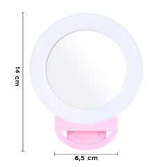 Selfie Ring Light Smartphone avec Pince Flash LED RGB Portable Ring Light