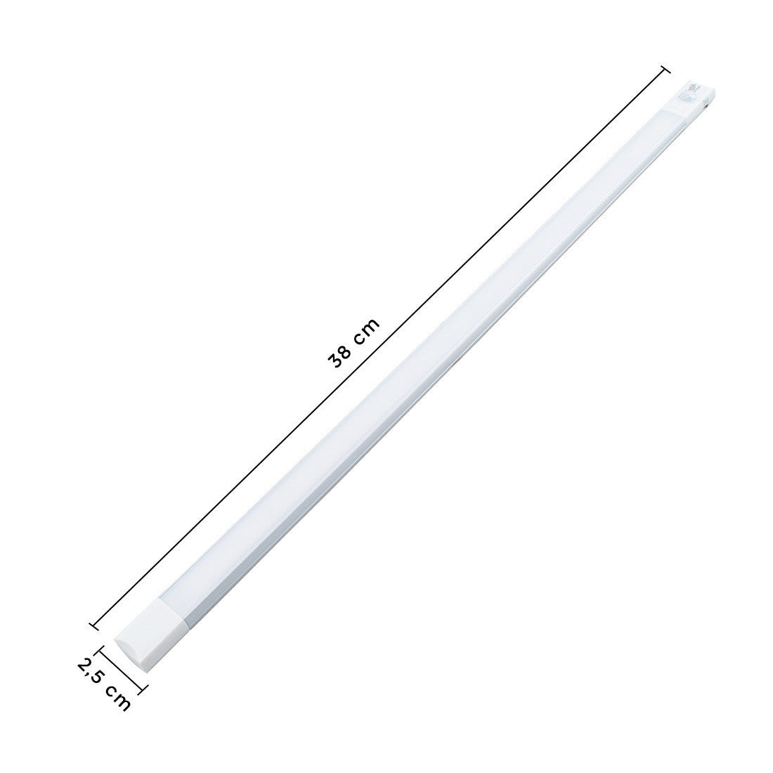 Strip 28 LED lumière chaude pour placard 38cm détecteur mouvement rechargeable
