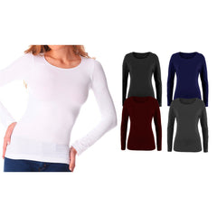 T-shirt thermique ALEX coupe cintrée femme intérieur polaire  Manches Longues