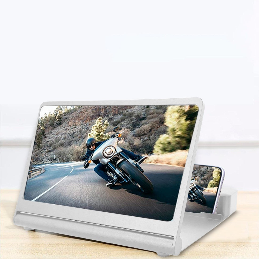 Loupe 3D amplificateur audio et vidéo pour smartphone avec support