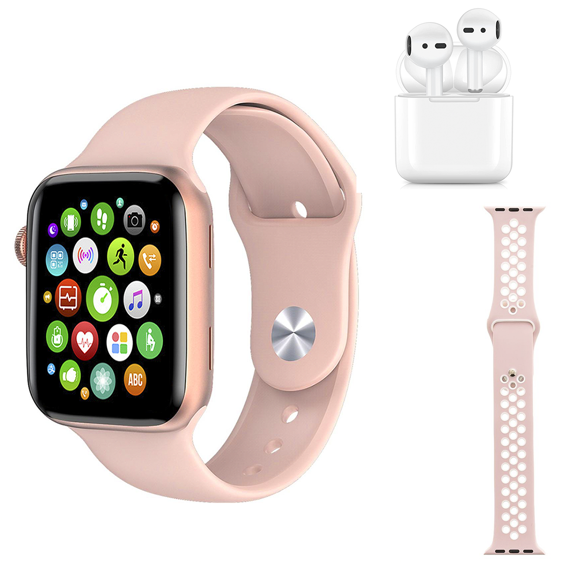 Smartwatch W26 PRO MAX Série 8 avec écouteurs et double sangle de sport Fitness