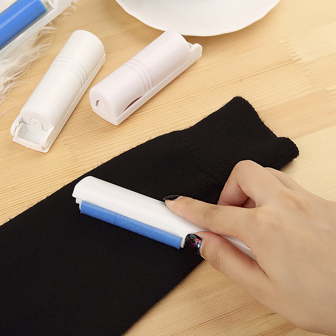 Dissolvant de peluches adhésif viscose réutilisable