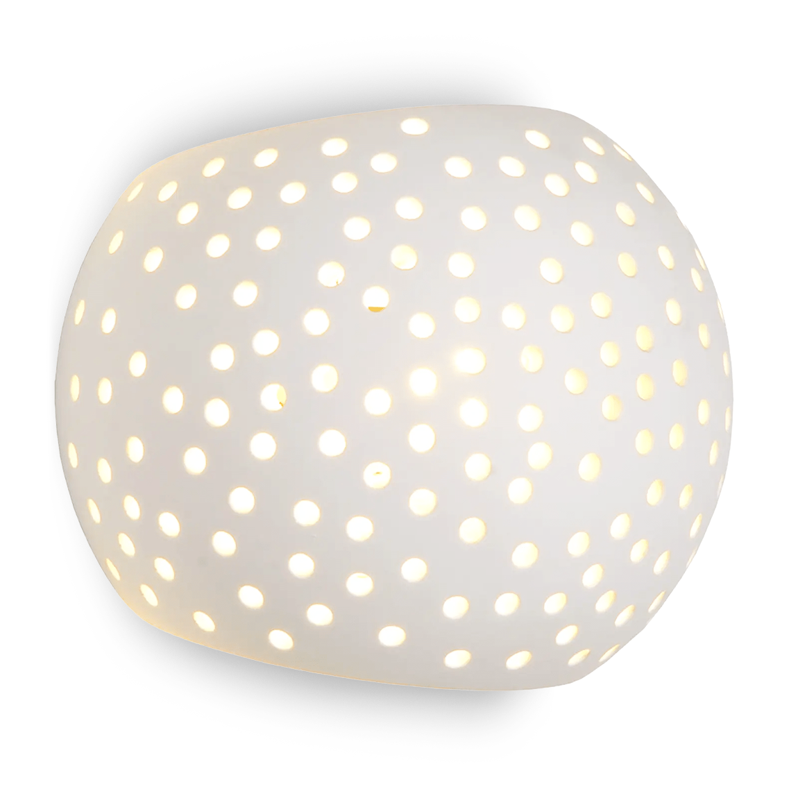 Applique en plâtre G9 Plafonnier perforé double émission lumineuse