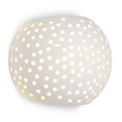 Applique en plâtre G9 Plafonnier perforé double émission lumineuse