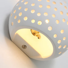 Applique en plâtre G9 Plafonnier perforé double émission lumineuse