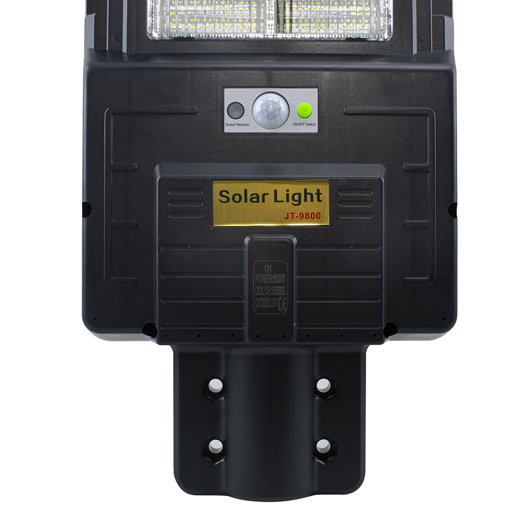 508255 Lampadaire charge solaire 800W détecteur de mouvement et télécommande