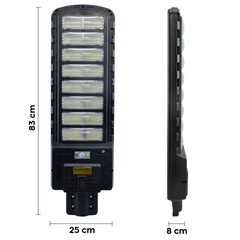 508255 Lampadaire charge solaire 800W détecteur de mouvement et télécommande