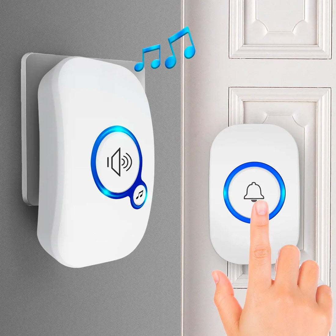 Sonnette Wi-Fi extérieure étanche sans fil 32 sons 4 niveaux de volume