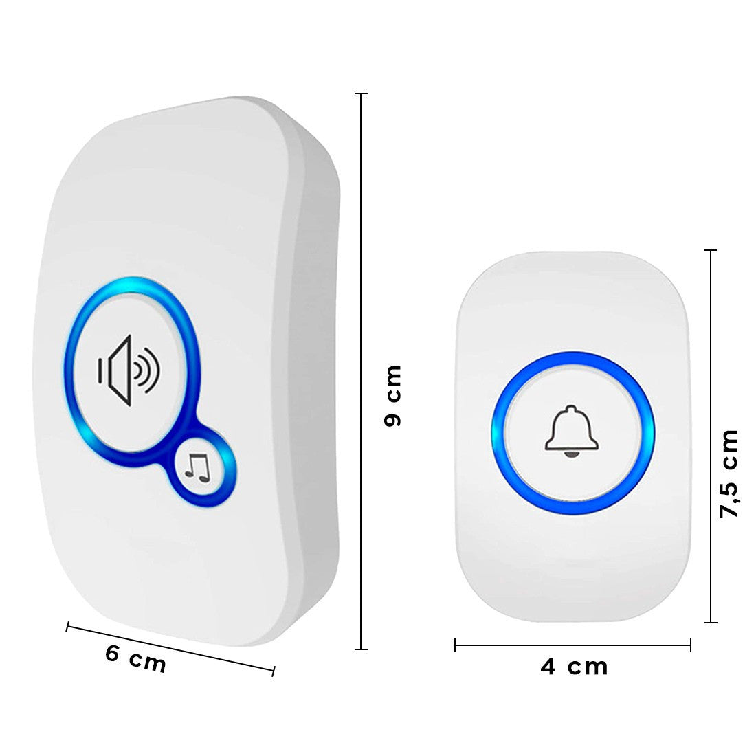 Sonnette Wi-Fi extérieure étanche sans fil 32 sons 4 niveaux de volume