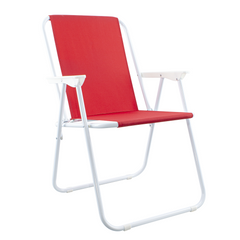 Chaise de jardin pliante en acier Sea Beach Relax pour le camping