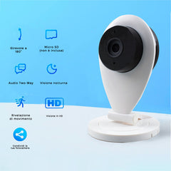 Caméra IP HD Wi-Fi P2P Vidéosurveillance Smartphone Télécommande