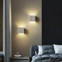 Applique Murale en Plâtre GS-5019 G9 Montage Mural Double Émission de Lumière