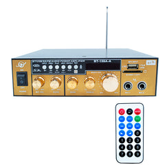 Karaoké Bluetooth Stéréo HiFi Amplificateur MP3 Ecran LCD Entrée USB et SD
