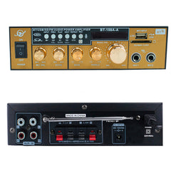 Karaoké Bluetooth Stéréo HiFi Amplificateur MP3 Ecran LCD Entrée USB et SD