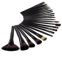 24 pinceaux de maquillage professionnels pour fond de teint et fard à paupières