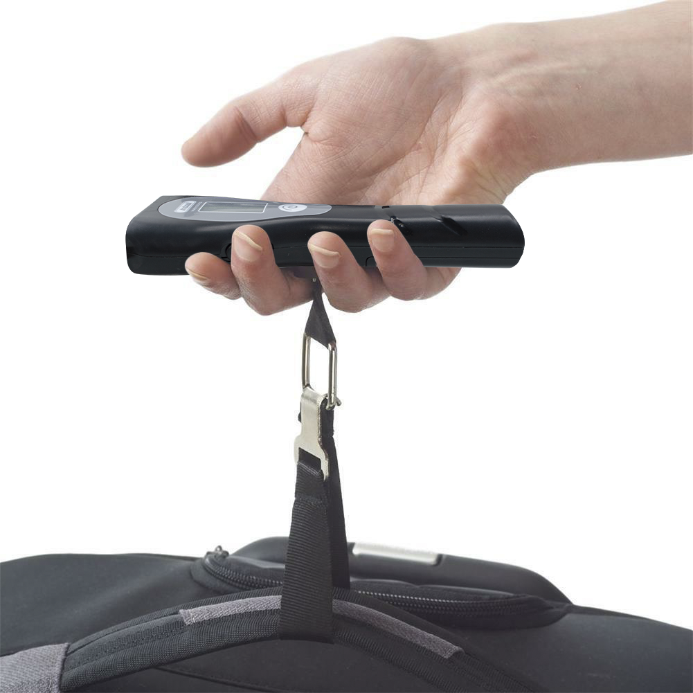 Pèse-bagage numérique portable avec lampe de poche mètre Max 50 kg