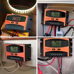 Contrôleur charge de panneau solaire 30A Fusible PWM Surveillance avec affichage