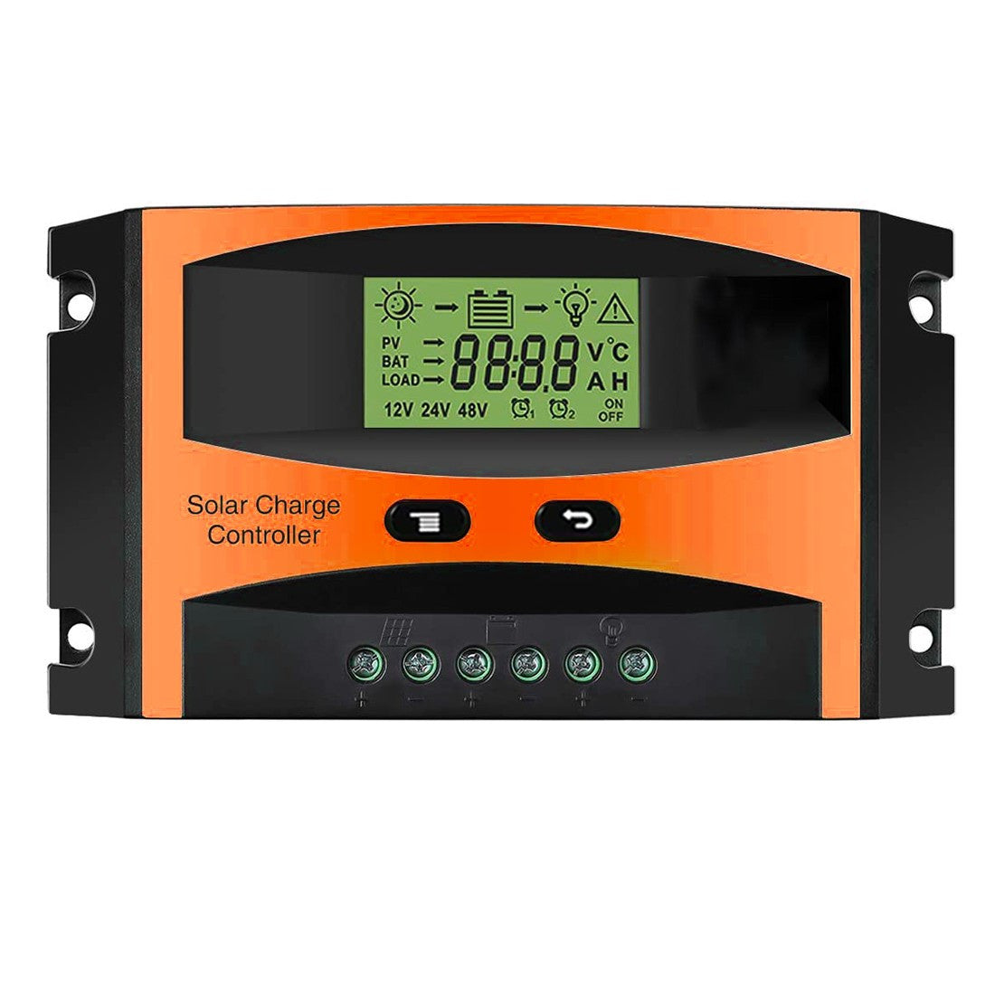 Contrôleur de charge de panneau solaire 10A Fusible PWM Monitor avec affichage