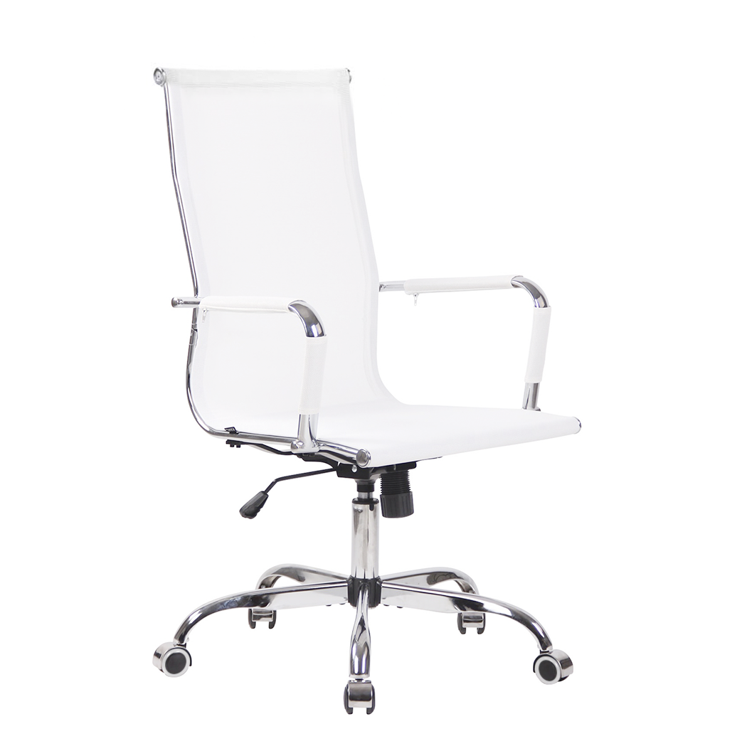 Chaise de bureau en maille à dossier haut RENZO avec accoudoirs