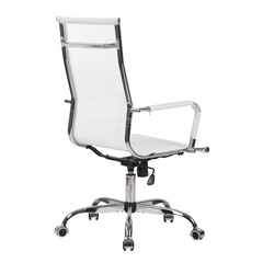 Chaise de bureau en maille à dossier haut RENZO avec accoudoirs
