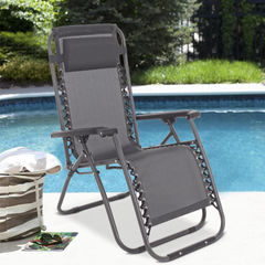 485323 Chaise-longue inclinable GRIGIO EVERTOP GRAVITà ZERO